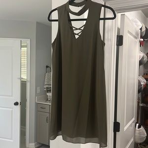 BCX women’s dress in army green